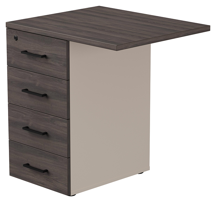 Тумба приставная Everprof EVO 71х60х75,5 см кашемир, дуб Пасадена