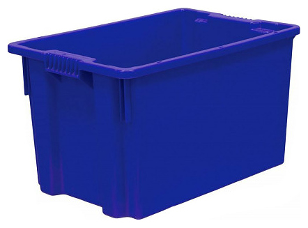 Ящик мясо-молочный Luxstahl 600х400х400 мм конусный, сплошной [605]