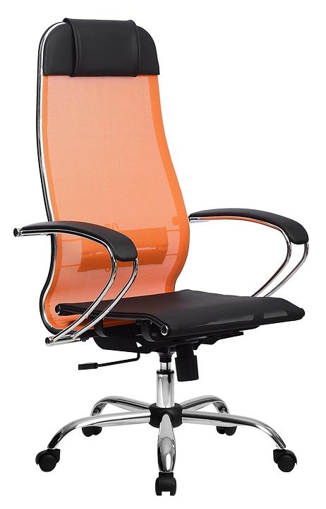 Кресло Метта Комплект 4 (MPRU)/подл.131/осн.003, оранжевое