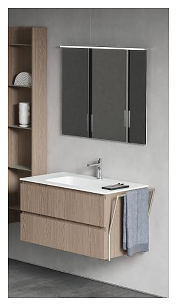 Тумба под раковину BMT GALAXY 937 106 GEF 01 010 60 см белая матовая/Titanio