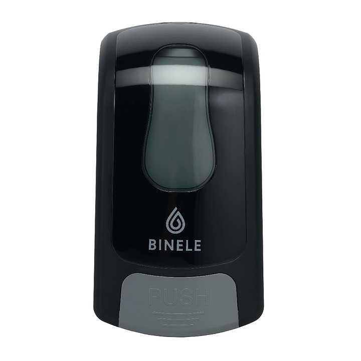 Диспенсер для жидкого мыла BINELE mBase DE03BB картриджный, черный