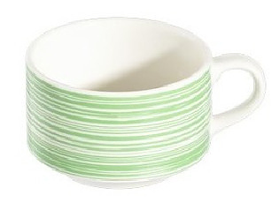 Чашка чайная ID Fine Fresh Green 90011-324527 270 мл белый, зеленый