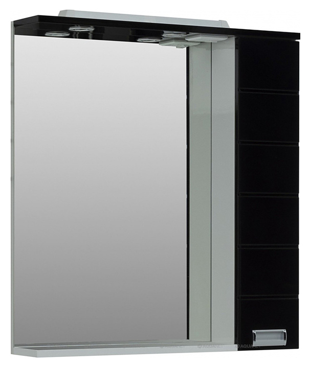 Зеркало Aquanet Сити 85 белое, черное