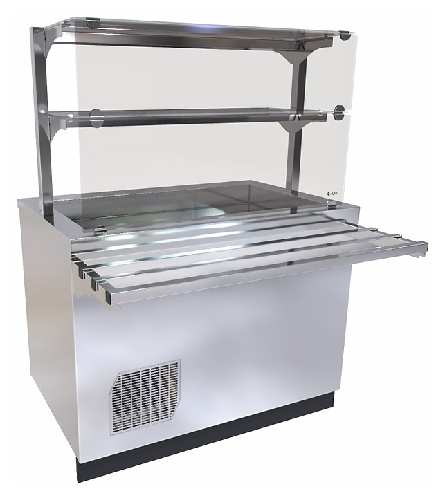 Прилавок-витрина холодильный Abat Сэйла ПВВ(Н)-70Е-02-НШ нерж.