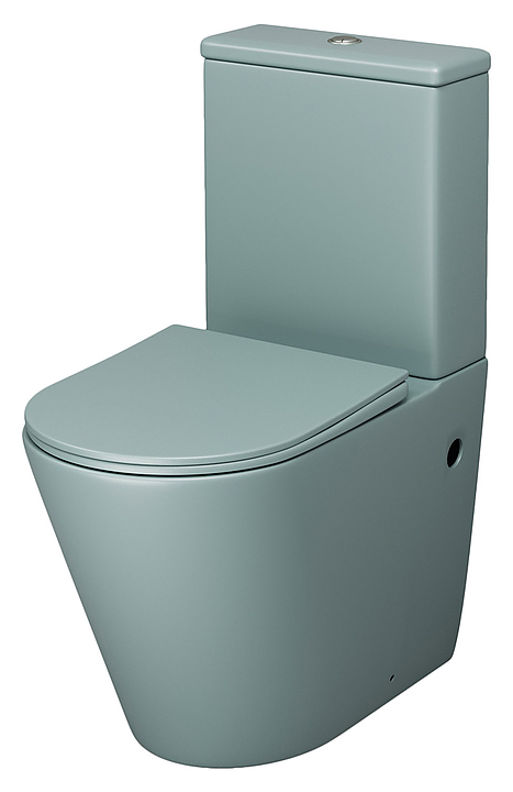Унитаз напольный с крышкой-сиденьем Grossman Color GR-4480MNMS мятный матовый