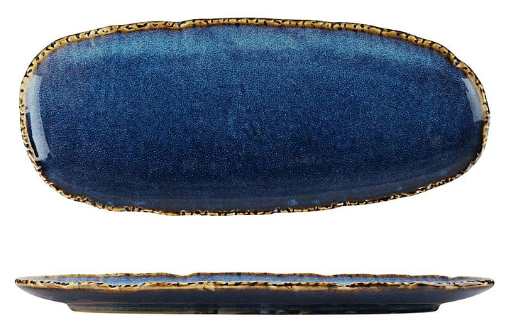 Блюдо овальное P.L. Proff Cuisine Aqua Blue 81222287 34,6х14,8 см