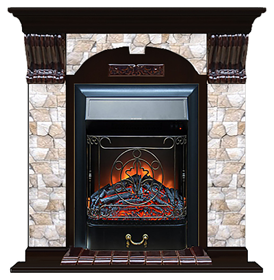 Камин Glenrich Арочный Majestic BL Арбат венге