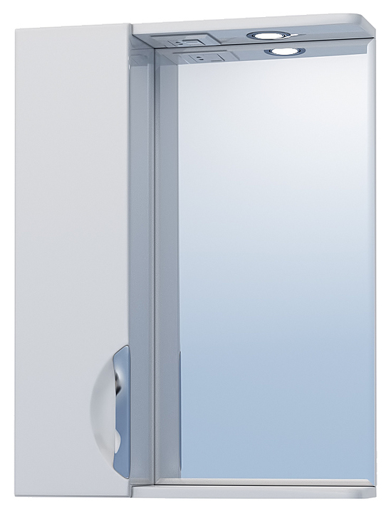 Зеркало VIGO Callao 50 50х70 см, левое, с подсветкой, белый