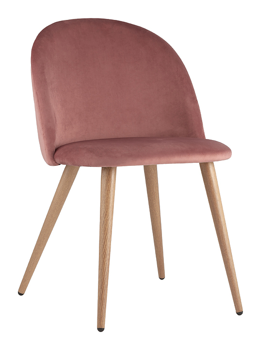 Стул Stool Group Лион велюр с ромбами розовый