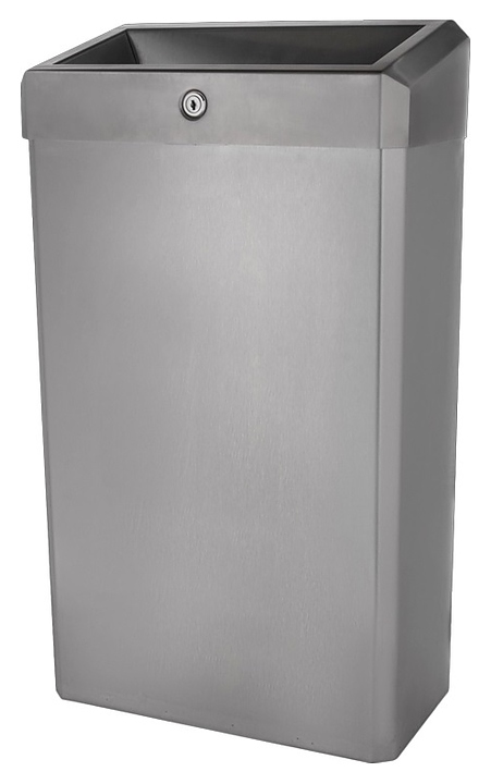 Корзина для мусора Merida STELLA R KSM106.R 27 л с конусным отверстием (нерж. сталь) матовая сталь