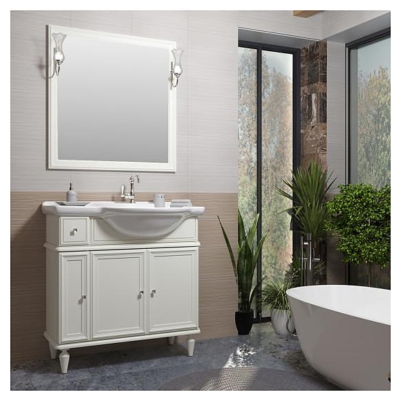 Гарнитур напольный OPADIRIS Санрайз 90, 4 предмета, слоновая кость