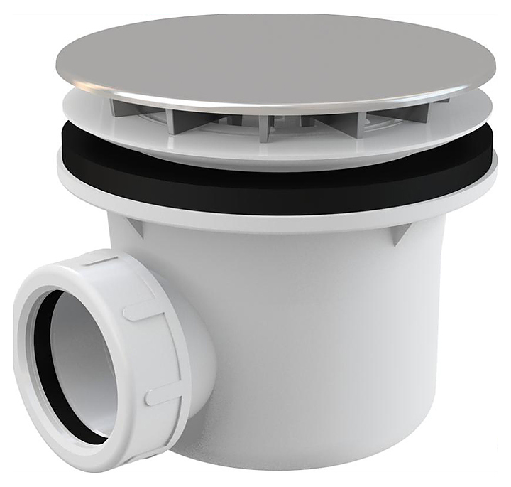 Сифон для душевого поддона AlcaPlast A49CR хром