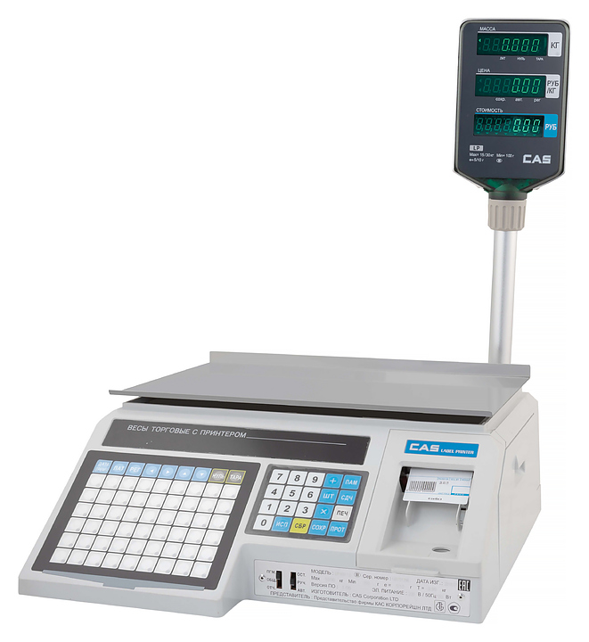 Весы торговые CAS LP-30R (v1.6)