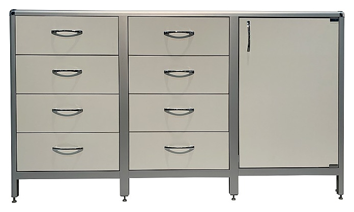 Стол-тумба лабораторная Мед Мебель MED 12.022al с РУ