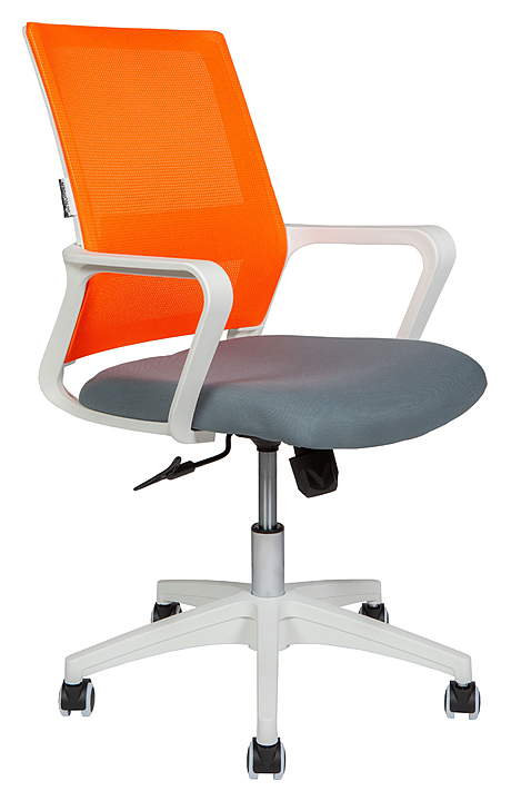 Кресло NORDEN Бит LB белый+оранжевый+темно-серый