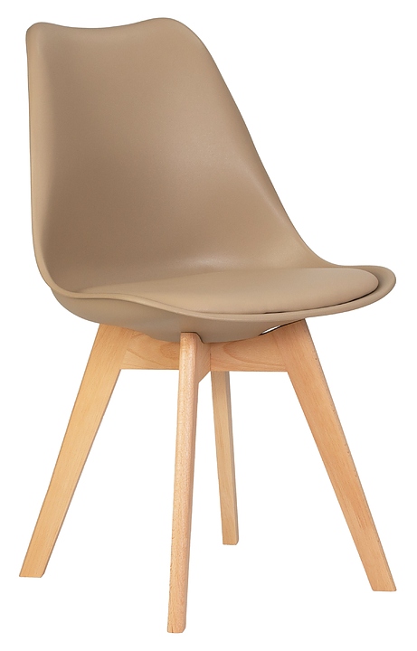 Стул обеденный DOBRIN 635PP-LMZL JERRY SOFT (бежевый, светлый бук)