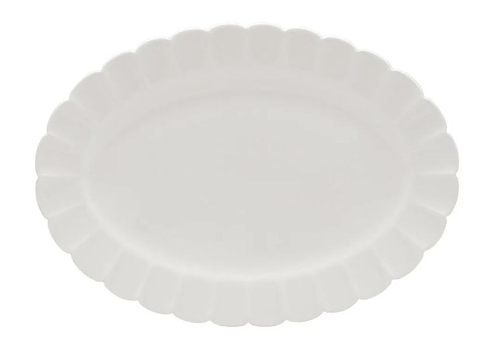 Блюдо овальное Oxford FLORA CAMELIA 152308 42х30х2.5 см белый