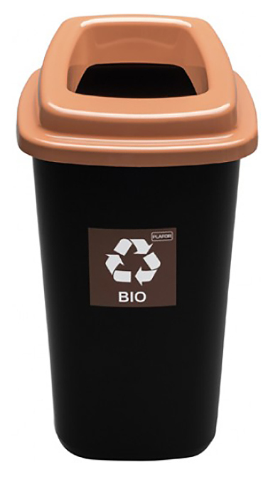 Контейнер для мусора PLAFOR Sort Bin 90 л черный, коричневый