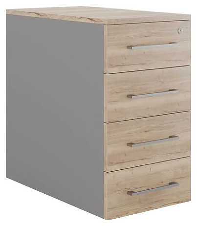 Тумба приставная КОБОР TS4-40/70 aluminum/natural