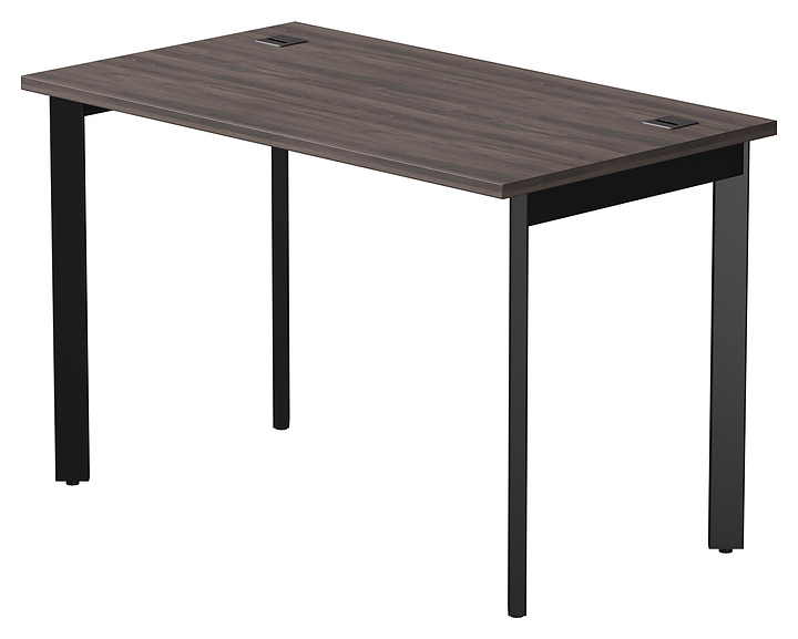 Стол офисный Everprof EVO 1180х670х755 мм (ЛДСП / металл) опоры 45гр, дуб пасадена / черный