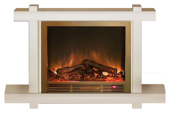 Камин Glenrich Капри Delux Sh 33BR дуб беленый