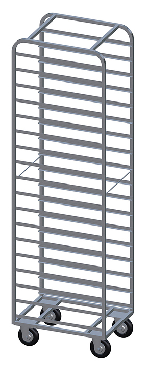 Тележка-шпилька для гастроемкостей VIATTO КШ-3-Н-ЮТ
