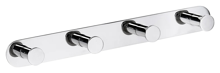 Вешалка Bemeta Easy 163106391 с 4 крючками, хром глянцевый