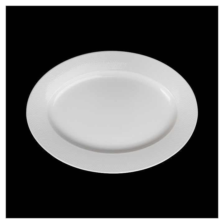 Блюдо сервировочное Corone Rosenthal LG035 25,5х18 см (фарфор) овальное белое
