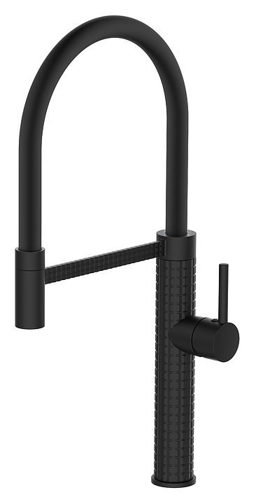 Смеситель для кухни с гибким изливом ESKO K51B черный