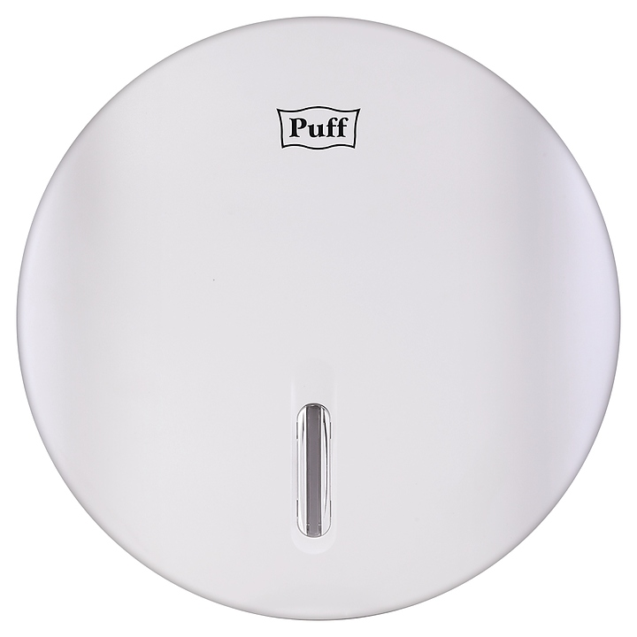 Диспенсер туалетной бумаги Puff 7145 с замком (АБС-пластик) белый