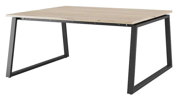 Стол офисный КОБОР TR/2-140/120 black/natural