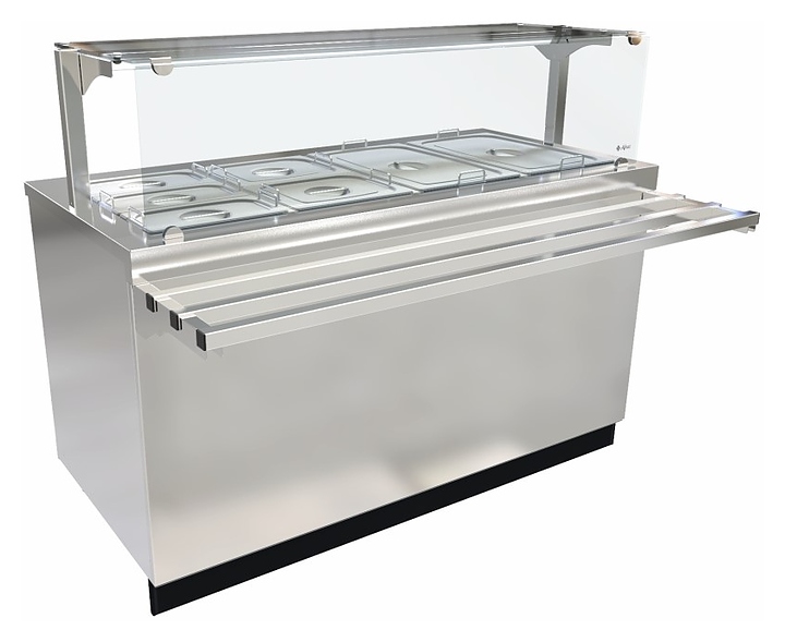 Прилавок-мармит Abat ЭМК-70Е-01 для вторых блюд нерж.