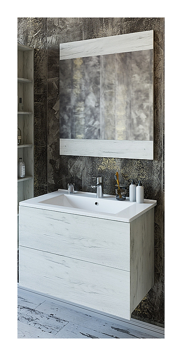 Гарнитур Sanflor Чикаго 2 75 см, 3 предмета, дуб крафт белый