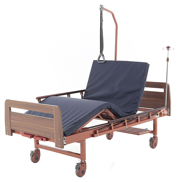 Кровать медицинская механическая Med-Mos Е-8 (MM-2024Д-00) с РУ