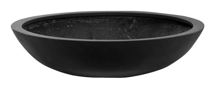 Кашпо Pottery Pots Jumbo bowl (85х22 см) черное матовое