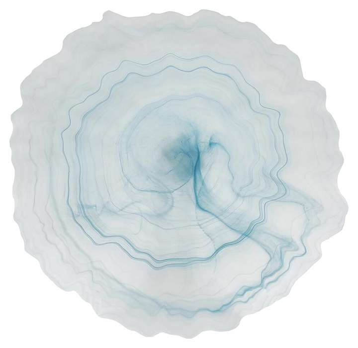 Блюдо P.L. Proff Cuisine Blue Sanset 1Q2356-6106SX d=33 см h=2 см (матовое стекло) голубое