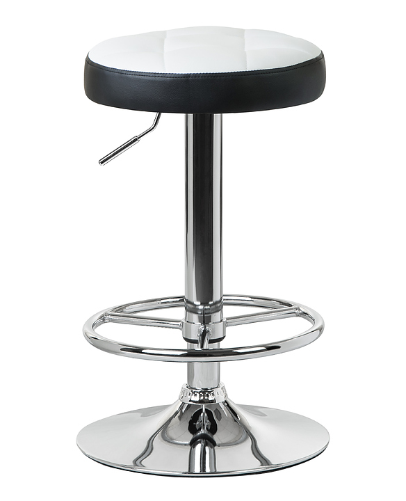 Табурет барный DOBRIN 5008-LM BRUNO (бело-черный)