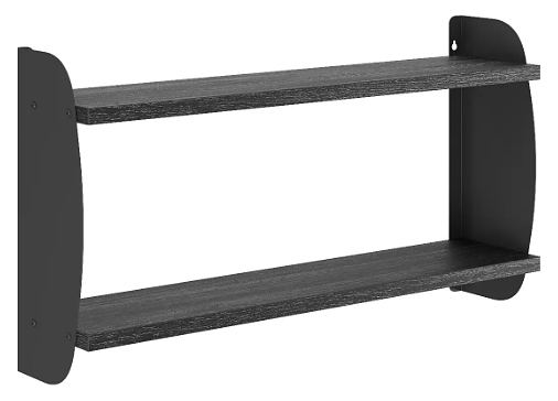 Полка КОБОР S2-80/20 black/wood