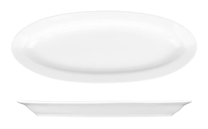 Блюдо сервировочное P.L. Proff Cuisine F1134-14 35х13,5 см h=3,3 см (фарфор) овальное белое
