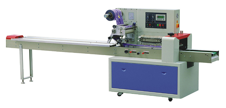 Машина упаковочная Hualian DXDZ-450B NEW (3 серв., H-100mm, L130-450mm, S400mm, 50-180mm, краш.,трансп,рег.форм еврослот)