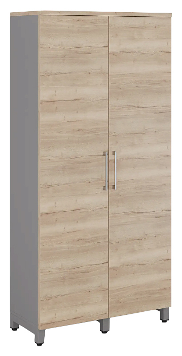 Шкаф для одежды КОБОР HRG-90/40/M aluminum/natural