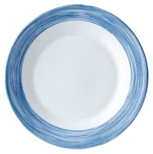Тарелка Arcoroc Brush H3610 22,5 см, бело-синяя