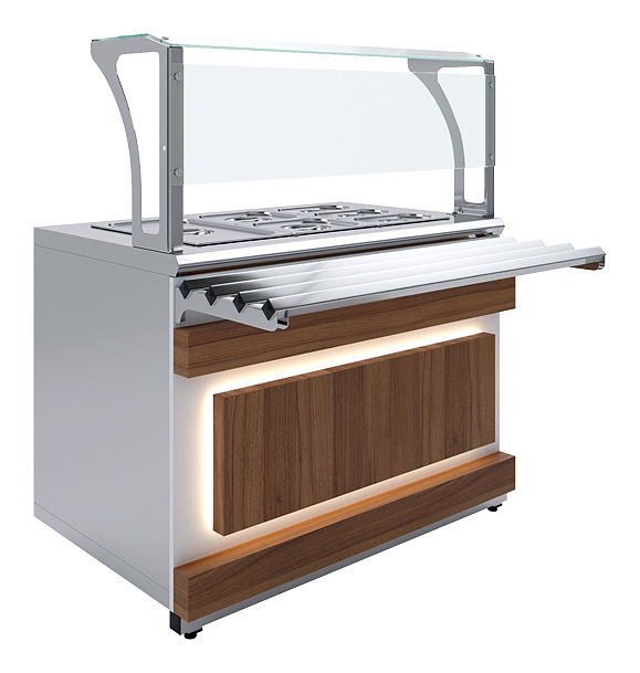 Мармит вторых блюд Luxstahl МВП (С)-1200 Premium Eco Wood