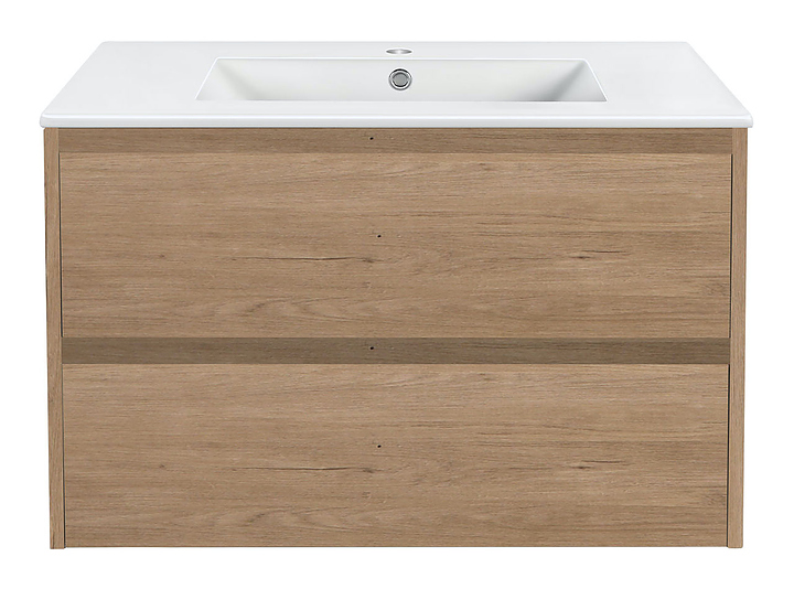 Тумба под раковину Vincea Gio 800 N.Oak 80,7х46 см, подвесная, натуральный дуб