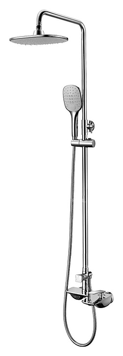 Душевая стойка LEMARK Bellario LM6862C с верхней душевой лейкой 