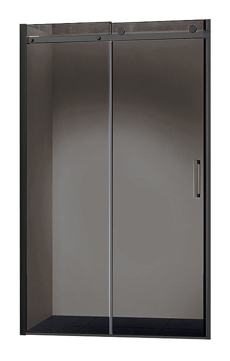 Дверь душевая Vincea Como VPS-1C120CGB 120х195 см с тонированным стеклом, раздвижная, черный матовый
