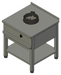 Плита газовая Вулкан KSW 01 8169 WOK