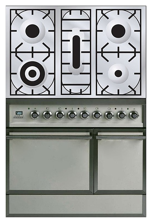 Газовая плита с духовым шкафом ILVE QDC-90-MP