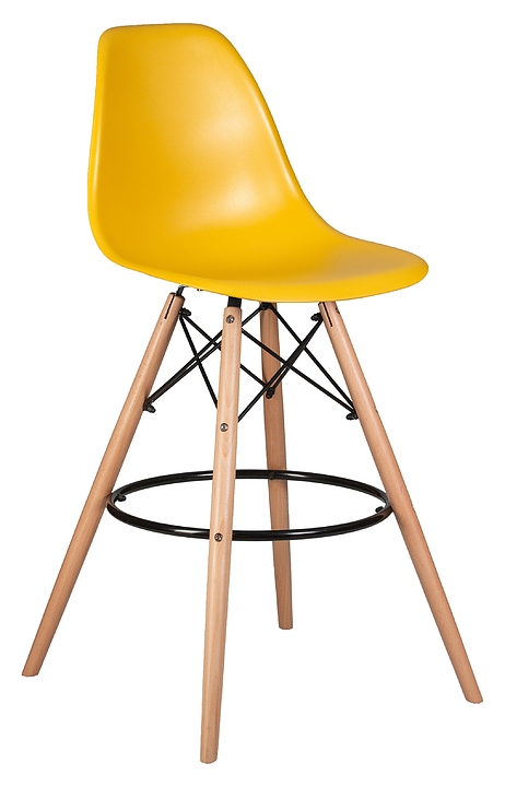 Стул барный DOBRIN 638GPP-LMZL DSW BAR (горчичный, светлый бук)