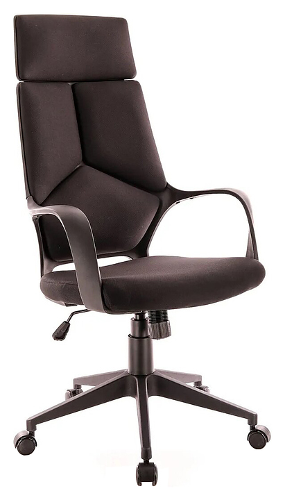 Кресло руководителя Everprof Trio Black TM ткань, черное